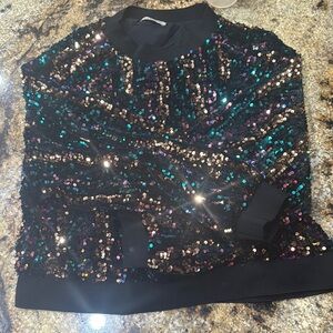 stella nova ( anthropology ) sequin sweater